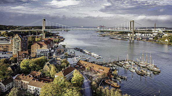 Der Stadtteil Klippan mit Blick auf die Älvsborgsbron © Per Pixel Petersson/ Göteborg & Co