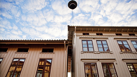 Das Erdgeschoss der Landshövdingehusen besteht aus Brandschutzgründen immer aus Stein. © Beatrice Törnros/Göteborg & Co