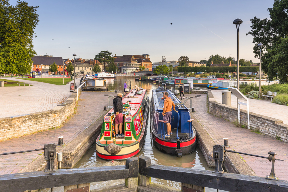 Ankunft mit dem Hausboot in Stratford-upon-Avon. ©England's Waterways/Verity E. Milligan